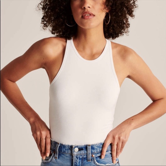 abercrombie white bodysuit